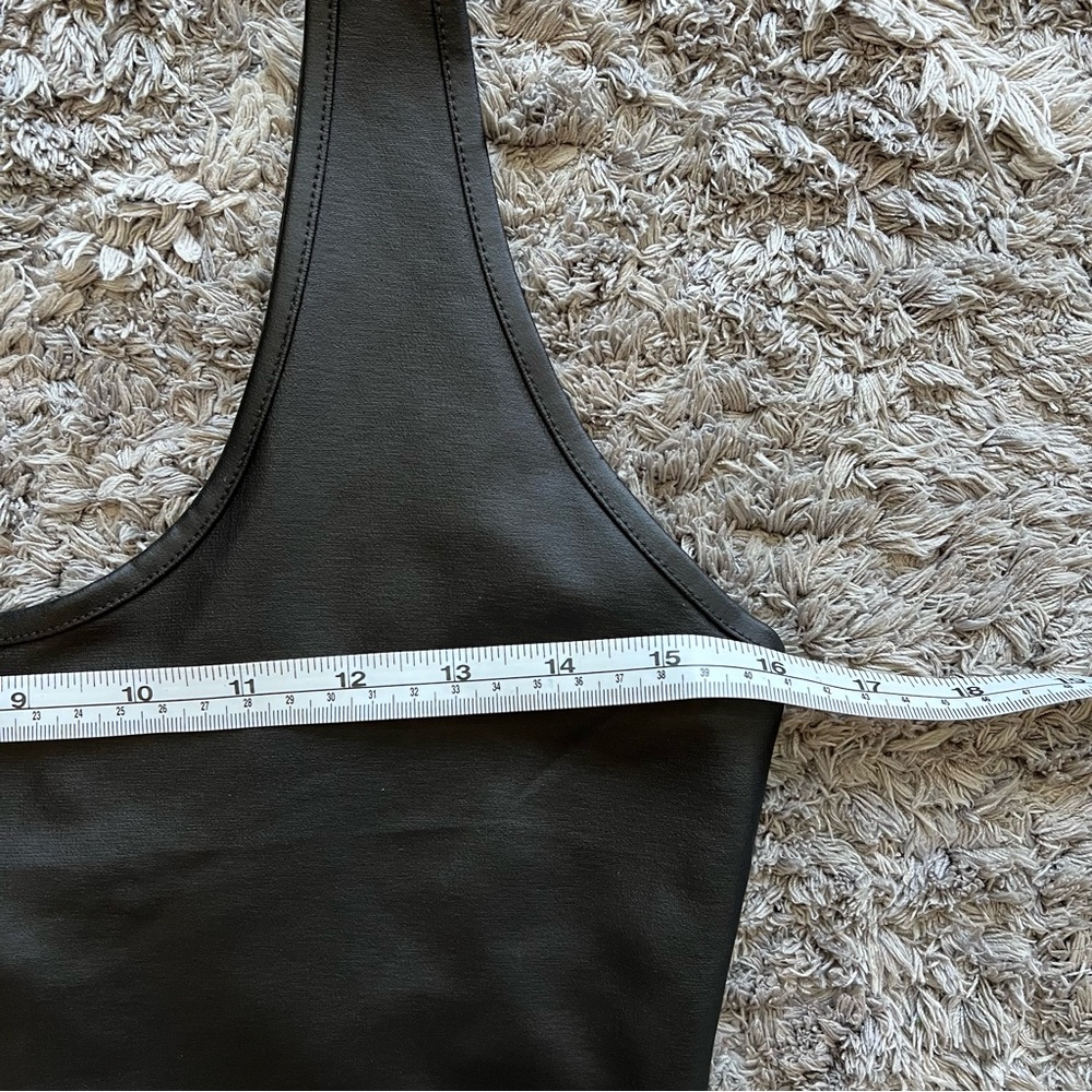Pleather look black bodysuit - Picture 4 of 4